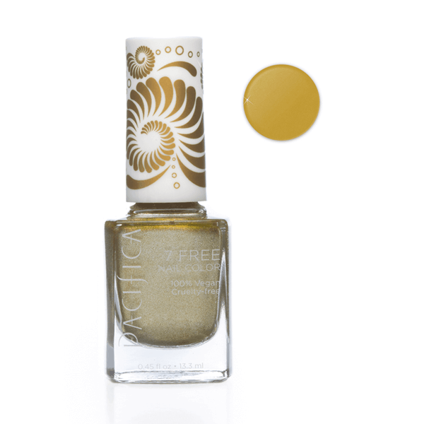 Pacifica | 7 Free Nail Polish | Heart of Gold Gold Shimmer